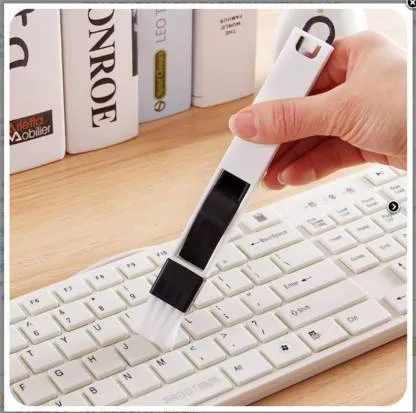 0850 2 in 1 Multi-Function Plastic Window Slot Keyboard Wardrobe Dust Removal Cleaning Brush