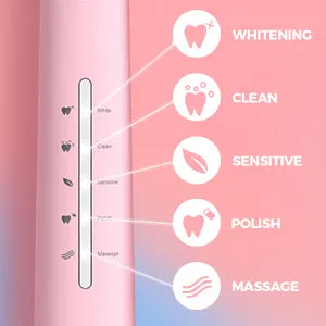 126AP Electric Toothbrush with 8 Heads Pink