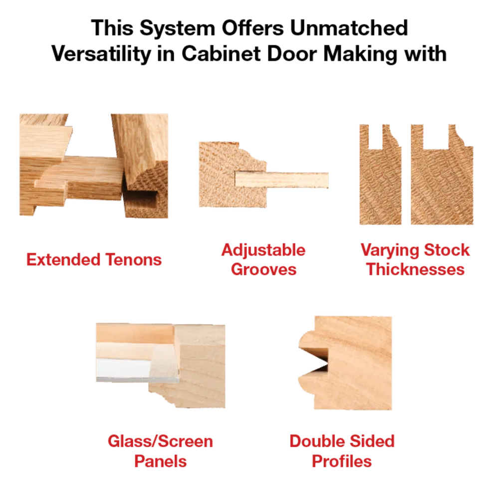 1"-11/16" Premier Adjustable Rail & Stile Bit "- Round Over