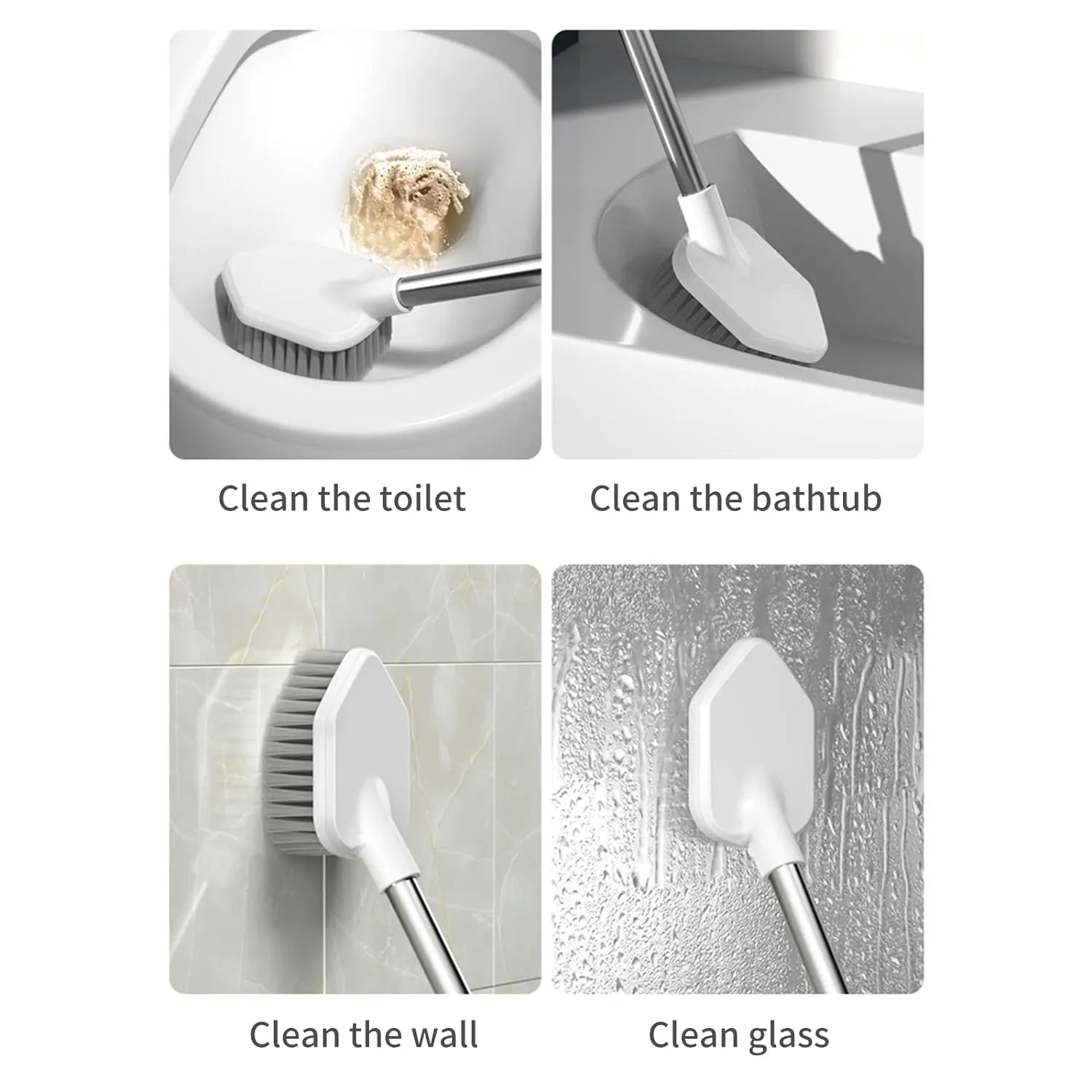 2-in-1 Bathroom Cleaning Brush Set