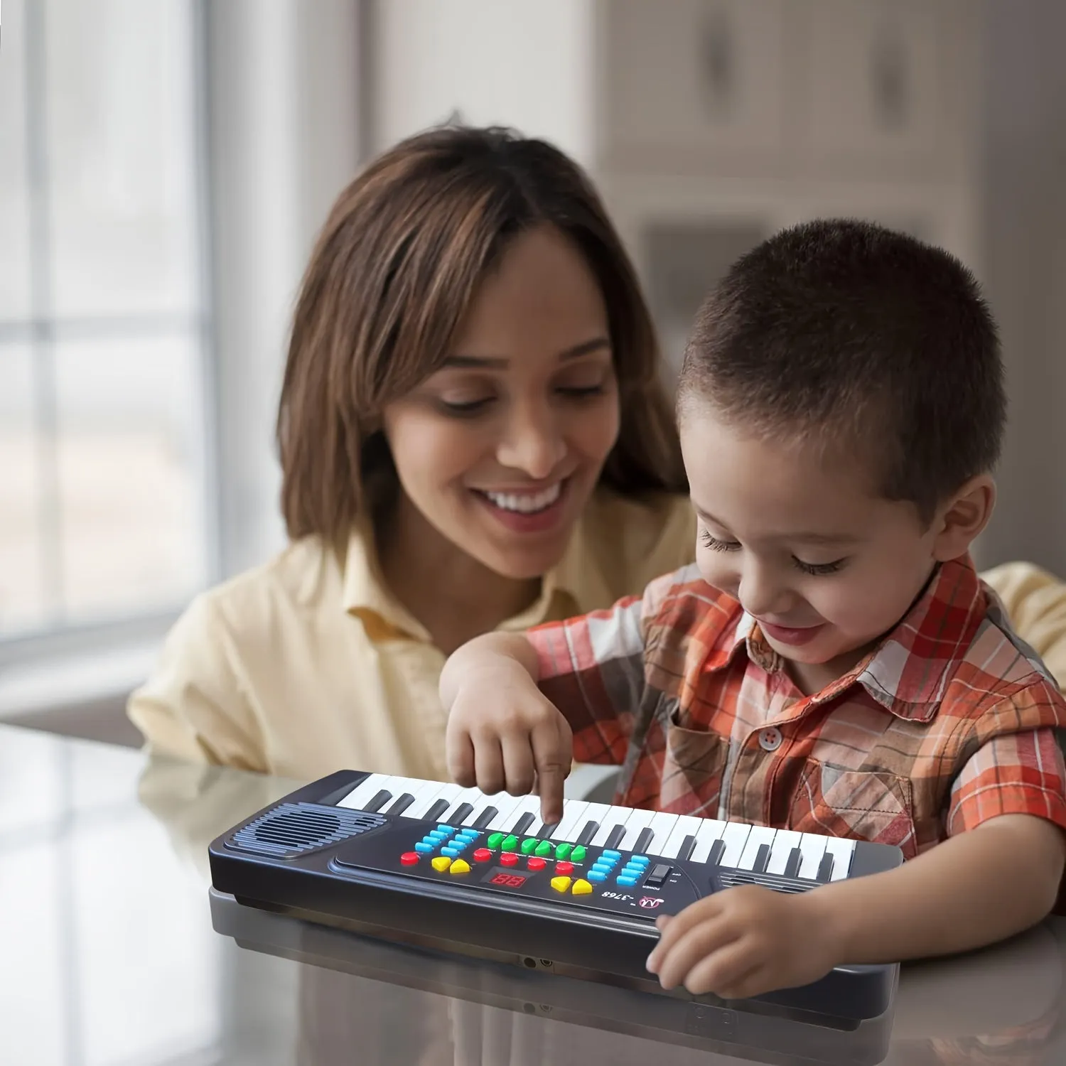 37Key Electronic Kids Piano with Microphone  Perfect Gift Idea