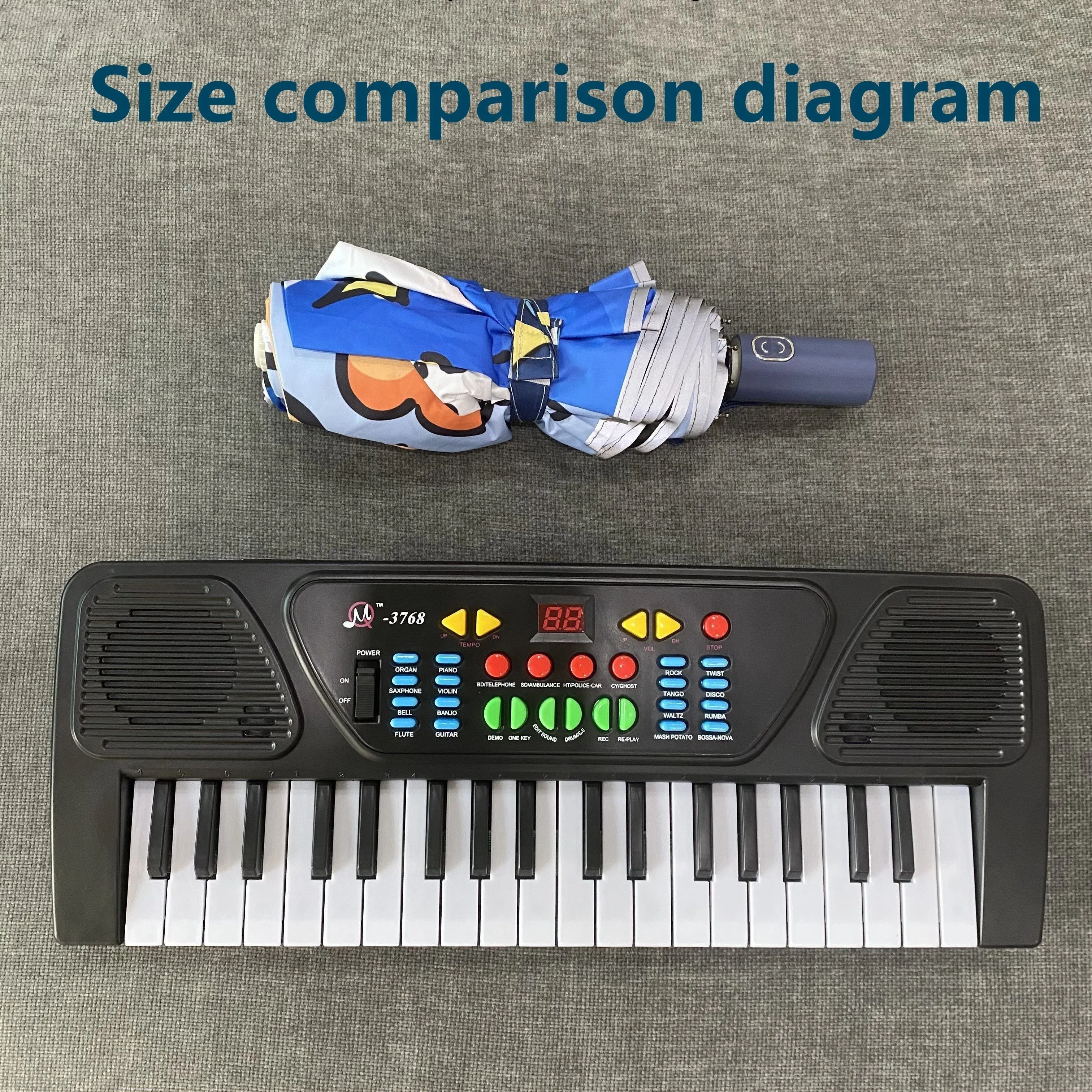 37Key Electronic Kids Piano with Microphone  Perfect Gift Idea