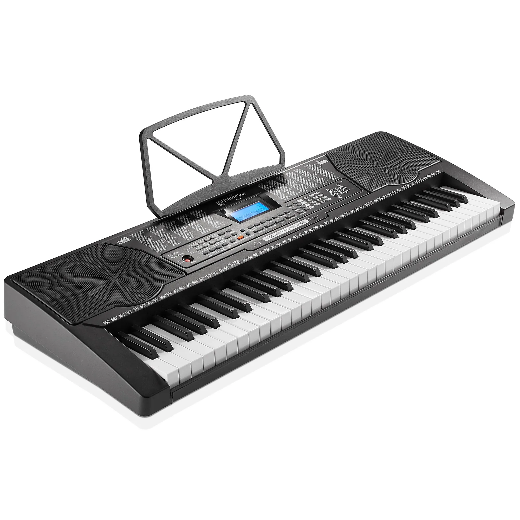 61-Key Digital Keyboard Piano with Full-Size Keys - Beginner Kit