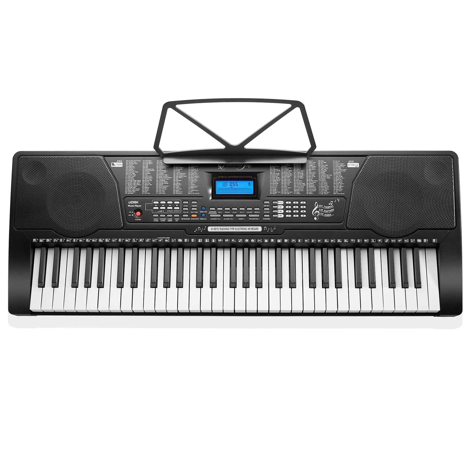 61-Key Digital Keyboard Piano with Full-Size Keys - Beginner Kit