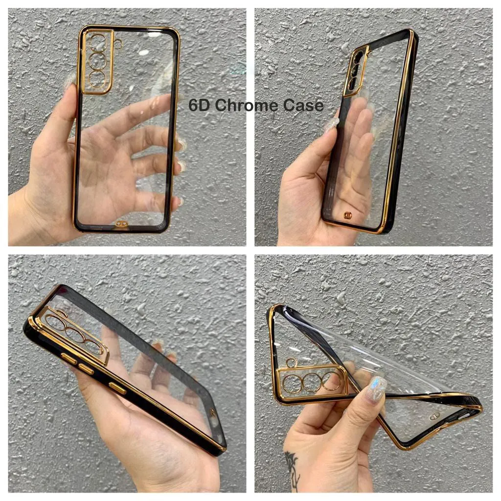 6D Golden Chrome Case For Oneplus