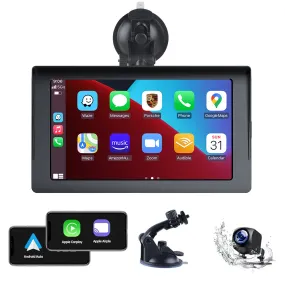 7'' Car Stereo Wireless Apple Carplay & Android Auto with 1080P Backup Camera, GPS and Bluetooth