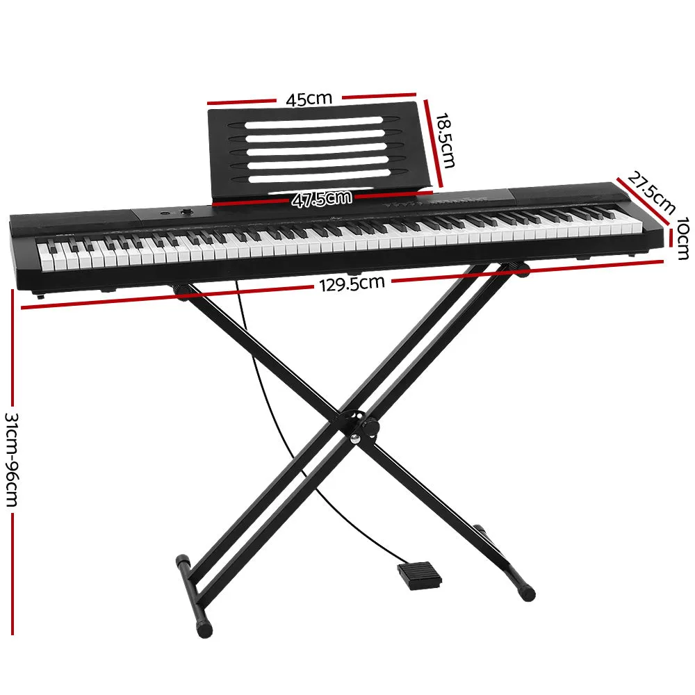 88-Key Digital Piano Keyboard w/ Stand, Sustain Pedal - Alpha