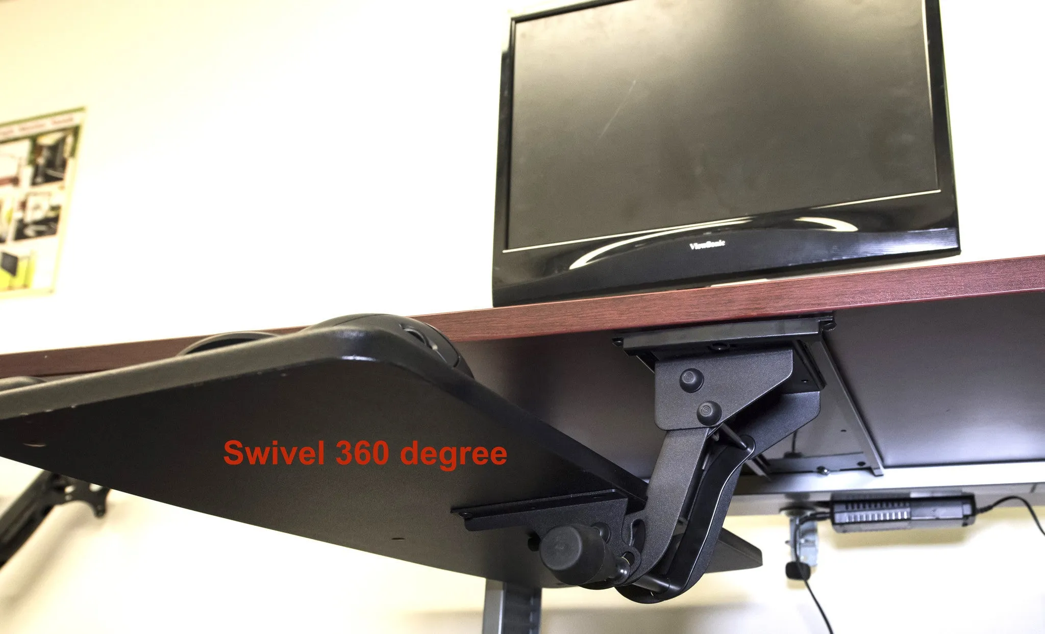 Adjustable Keyboard Tray (AKT01) with Height and Swivel Adjustments