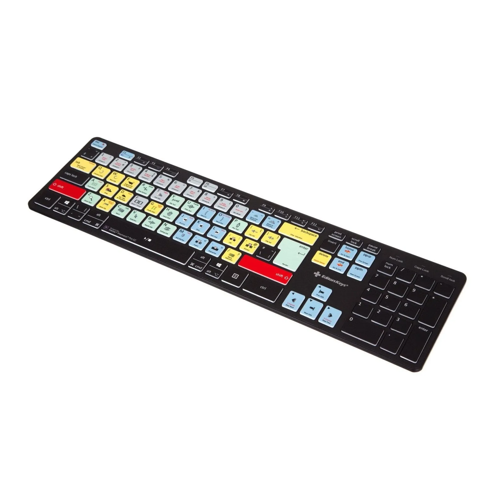 Adobe Premiere Pro Keyboard - Slimline Wired/Wireless