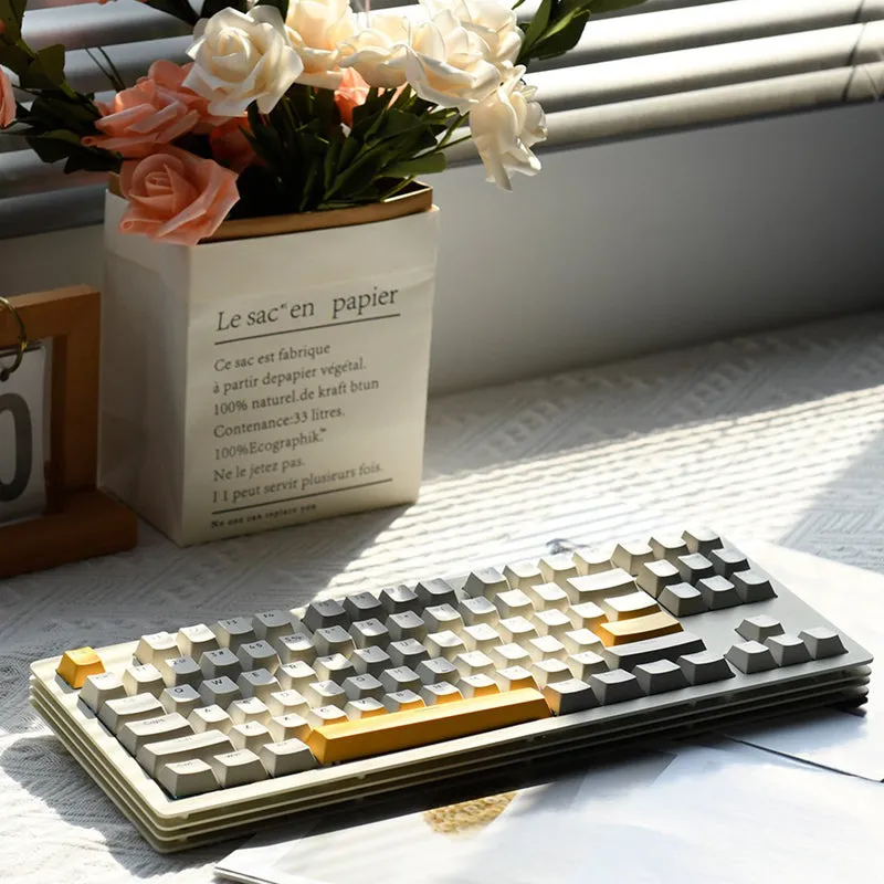 Ajazz AKC087 Wireless Mechanical Keyboard "Thousand-layer crisp" Structure Design