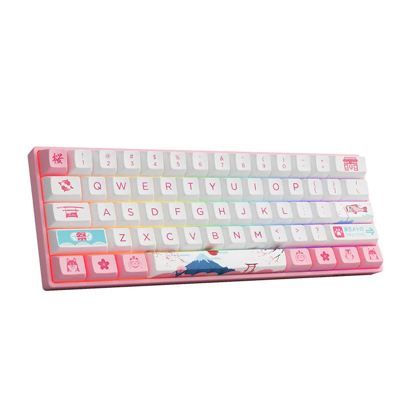 Akko 61K World Tour Tokyo R2 3061S RGB Gateron Jelly Pink Switch Keyboard