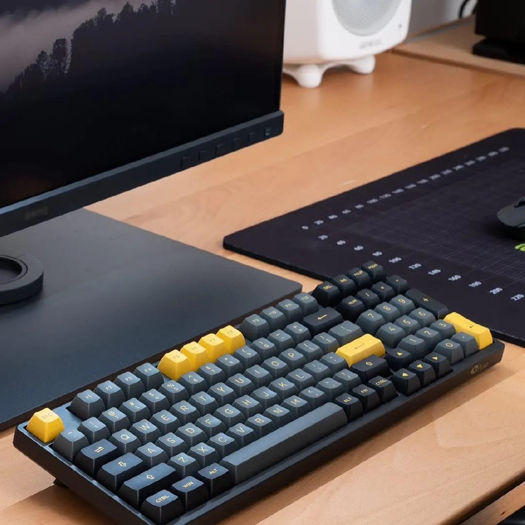 Akko Black & Gold 3098B Plus Hot-swappable Wireless Mechanical Keyboard with RGB Backlight, PBT Keycaps