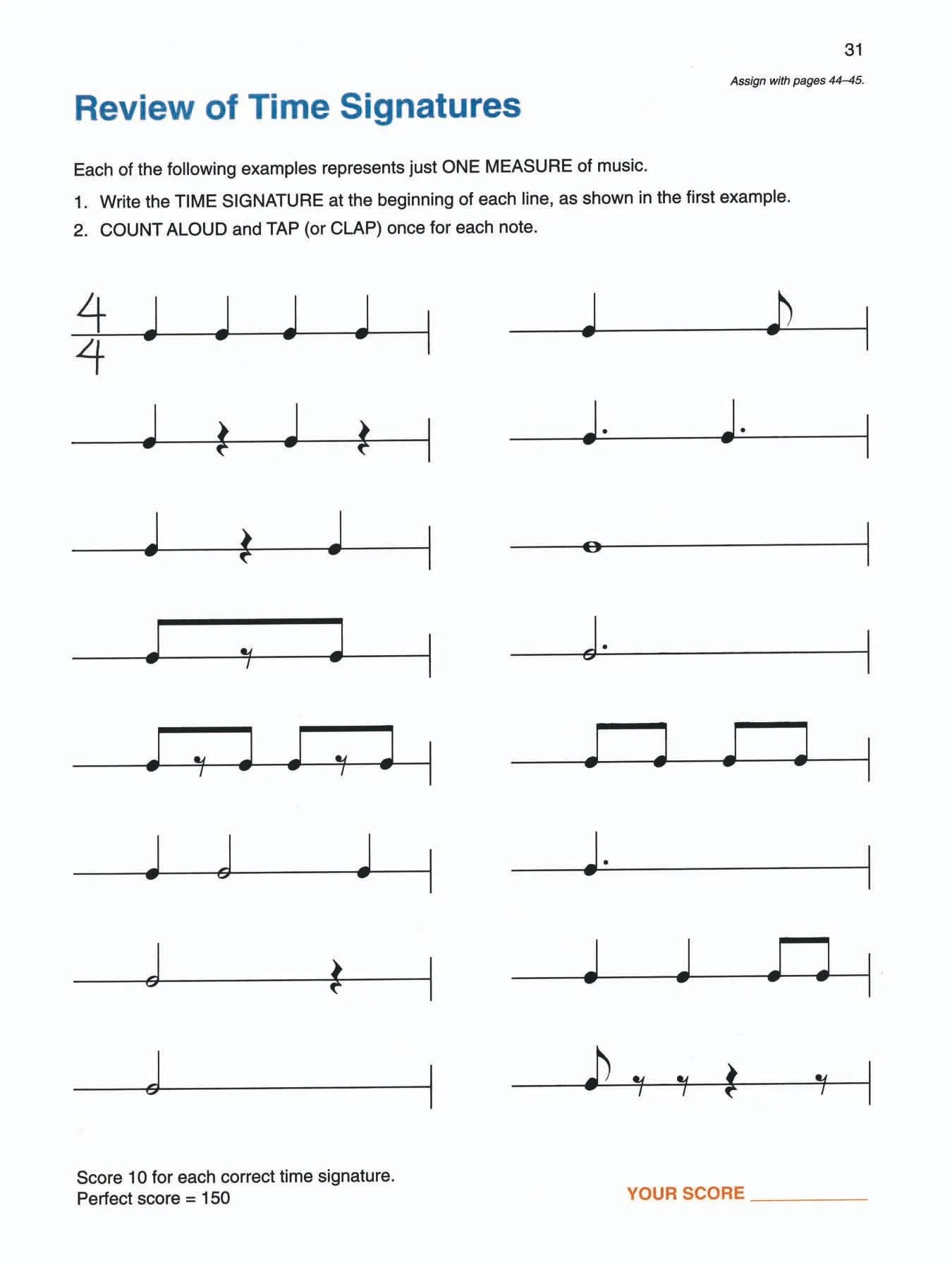 Alfred's Basic Piano Theory Book Level 3