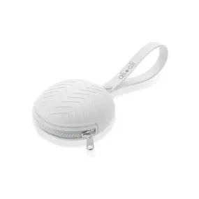 Ali Oli Silicone Pacifier Clip (White)