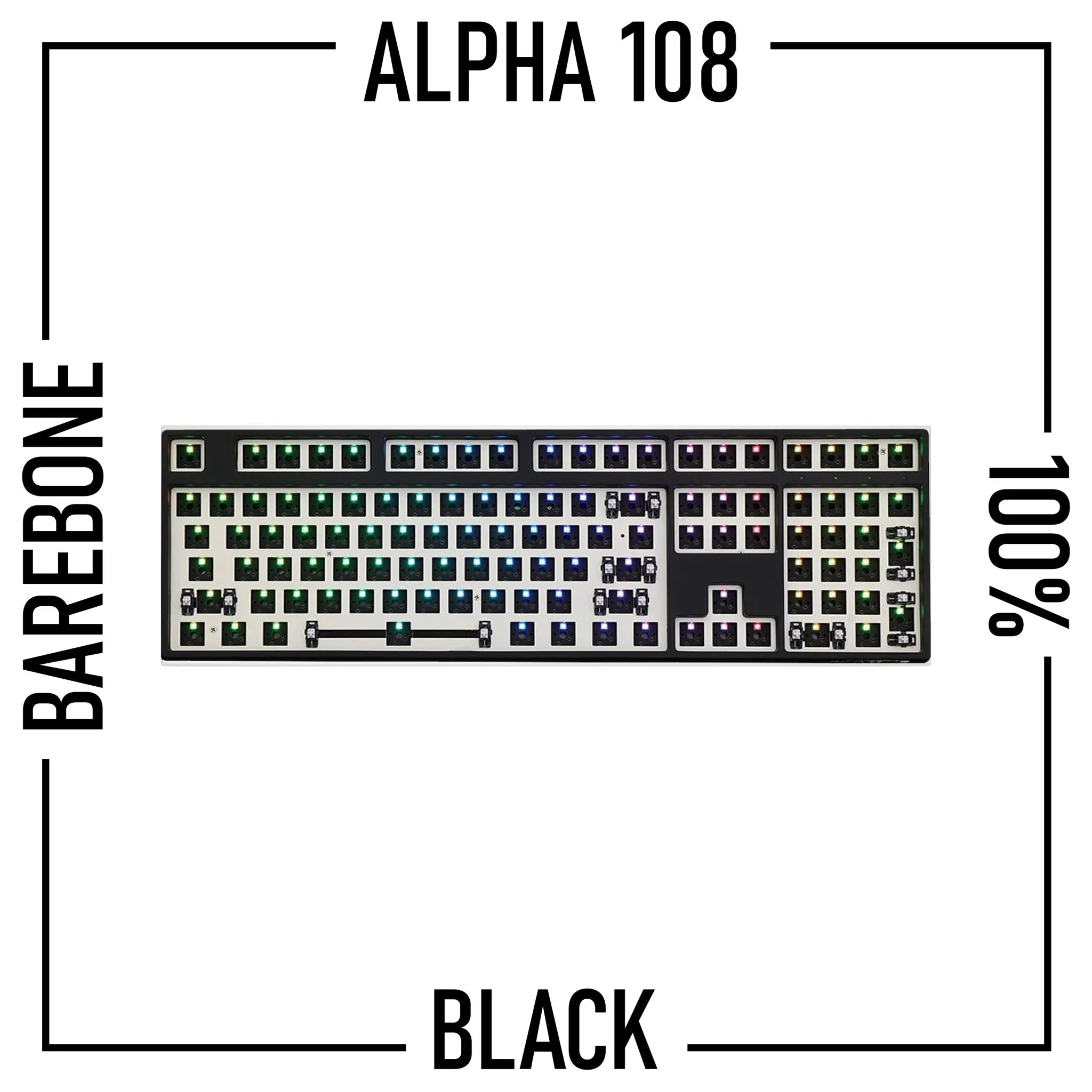 Alpha 108 - 100% Wireless Mechanical Keyboard Barebone Kit