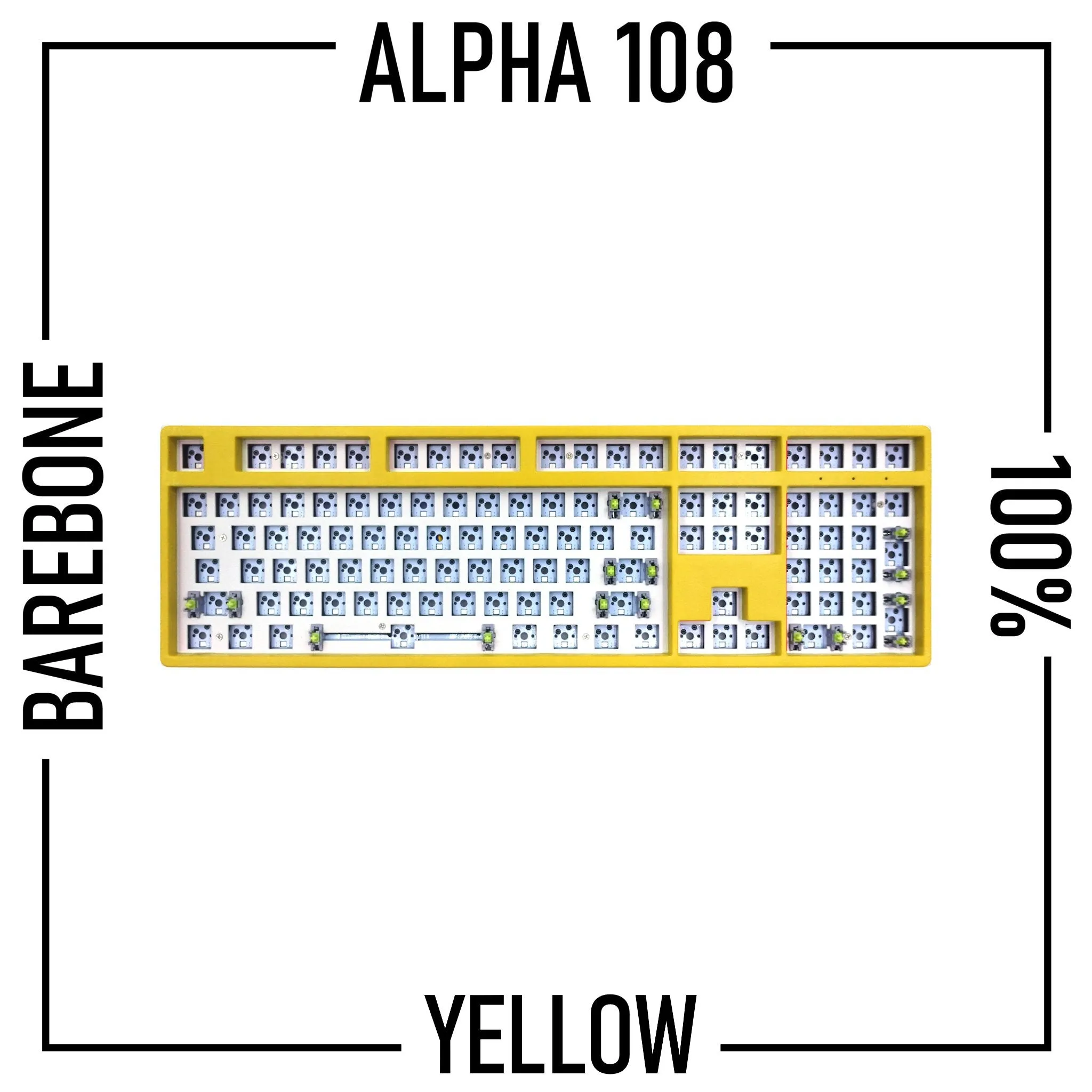 Alpha 108 - 100% Wireless Mechanical Keyboard Barebone Kit