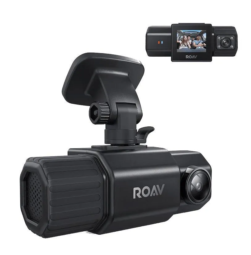 Anker Roav Dual DashCam Duo, Dual FHD 1080p Dash Cam for Uber, Front & Interior Wide Angle Car Cameras, Dual Sony Sensors, IR Night Vision, GPS, G-Sensor, Loop-Recording & Parking Mode (No Wi-Fi)