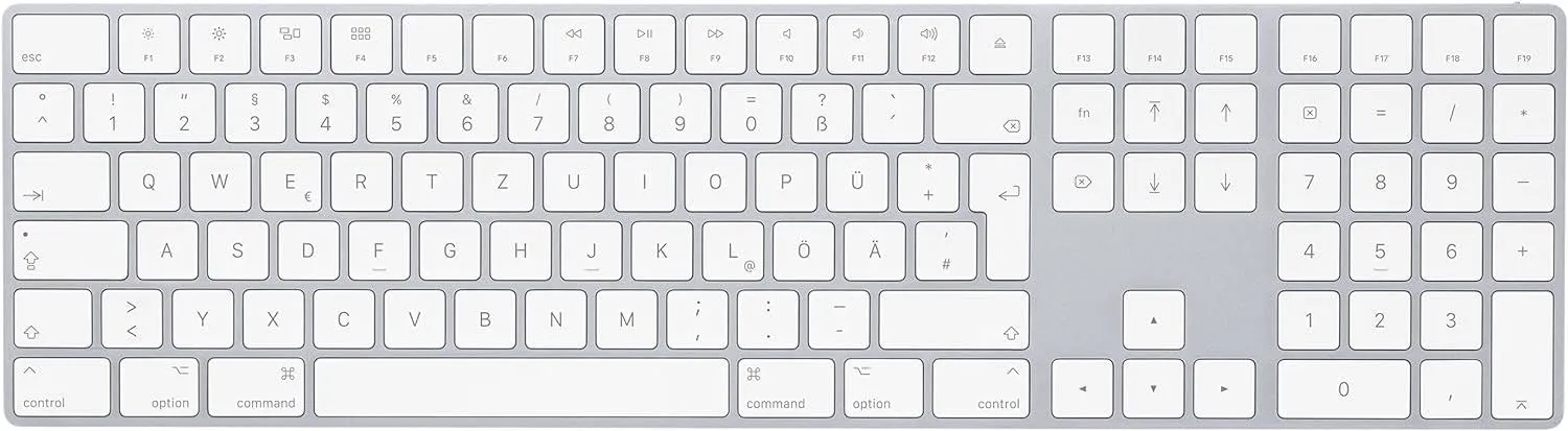 Apple Magic Keyboard with Numeric Keypad German Silver - MQ052D/A