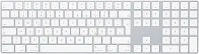 Apple Magic Keyboard with Numeric Keypad German Silver - MQ052D/A