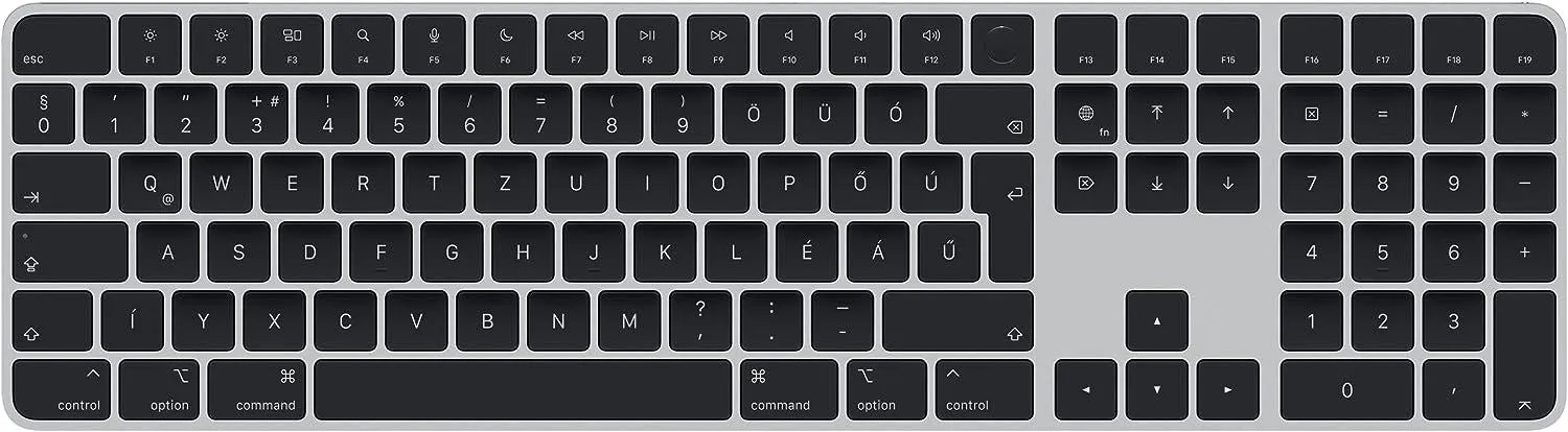 Apple Magic Keyboard with Touch ID & Numeric Keypad Hungarian Black A2520 - MMMR3MG/A