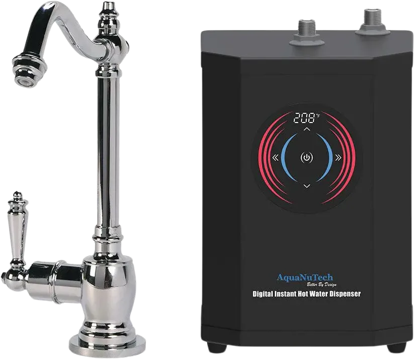 AquaNuTech Digital Instant Hot Water Dispenser with Hot Only Hook Spout Faucet New