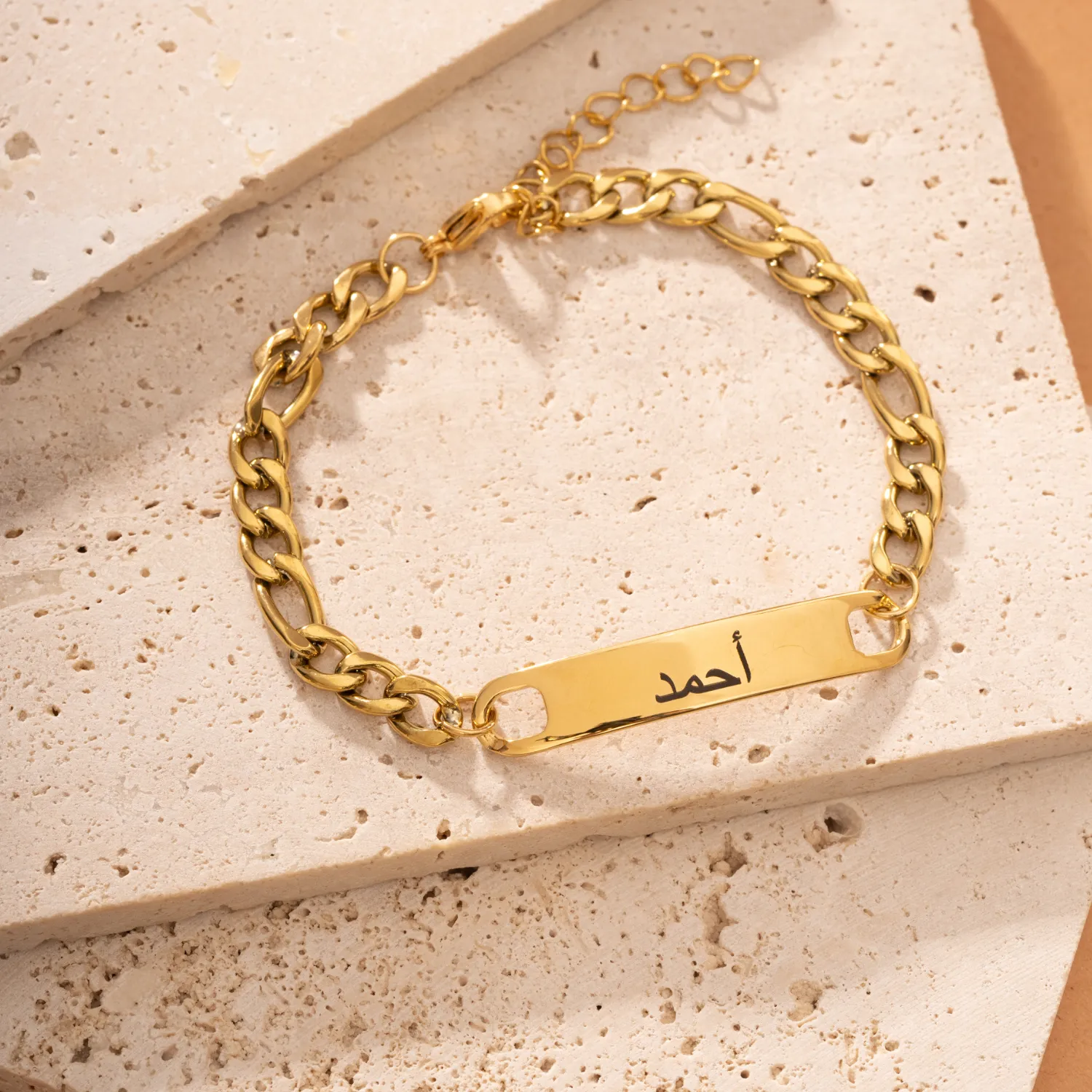 Arabic Customized ID Bracelet for Men