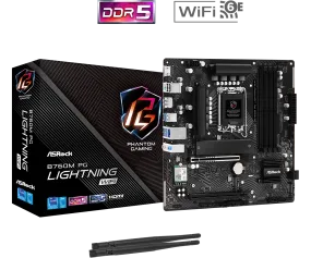 ASRock B760M PG Lightning WiFi DDR5,LGA 1700 mATX Motherboard