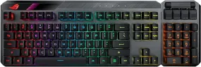 ASUS ROG Claymore II Wireless RGB Modular Gaming Keyboard with Detachable Numpad and RX Red Switches