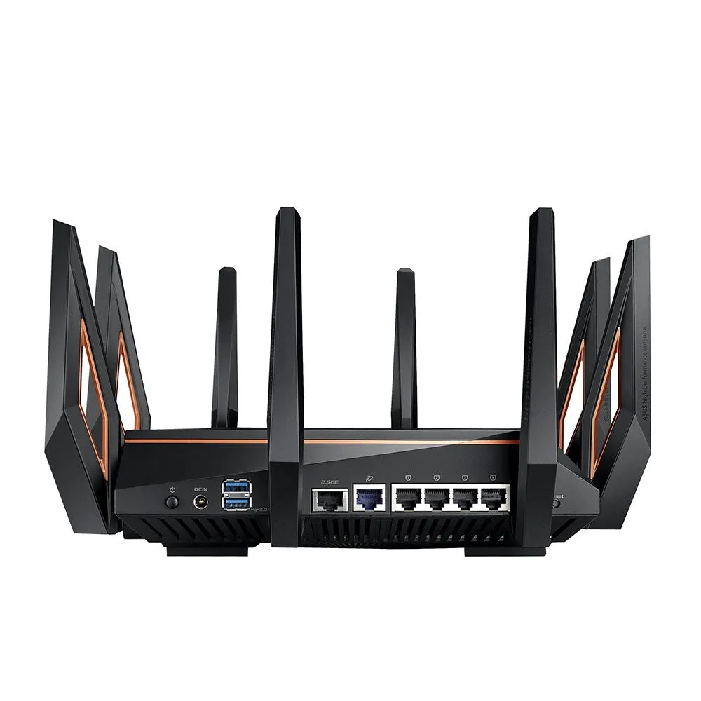 Asus Rog Rapture Gt-Ax11000 - Wireless Router - 4-Port Switch - 1Gbe, 2.5Gbe - Wan Ports: 2 - Wi-Fi 6 - Tri-Band - For I