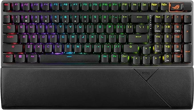 ASUS ROG Strix Scope II 96 Wireless Gaming Keyboard,PBT Keycaps, RGB-Black