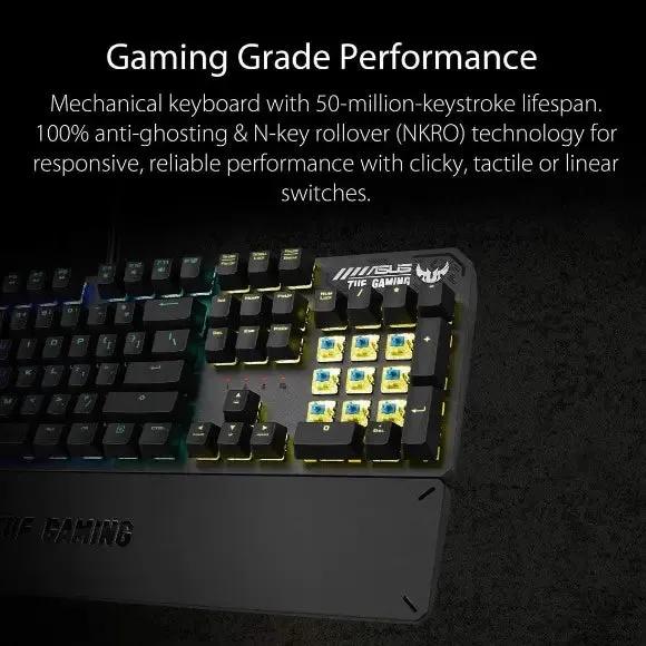 ASUS TUF Gaming K3 RGB Wired Mechanical Keyboard