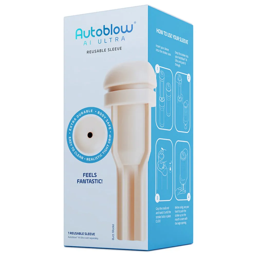 Autoblow A.I Ultra Silicone Anus Sleeve - Light