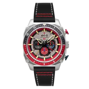 AVI-8 Hawker Hunter Atlas Men's Red Watch AV-4100-03