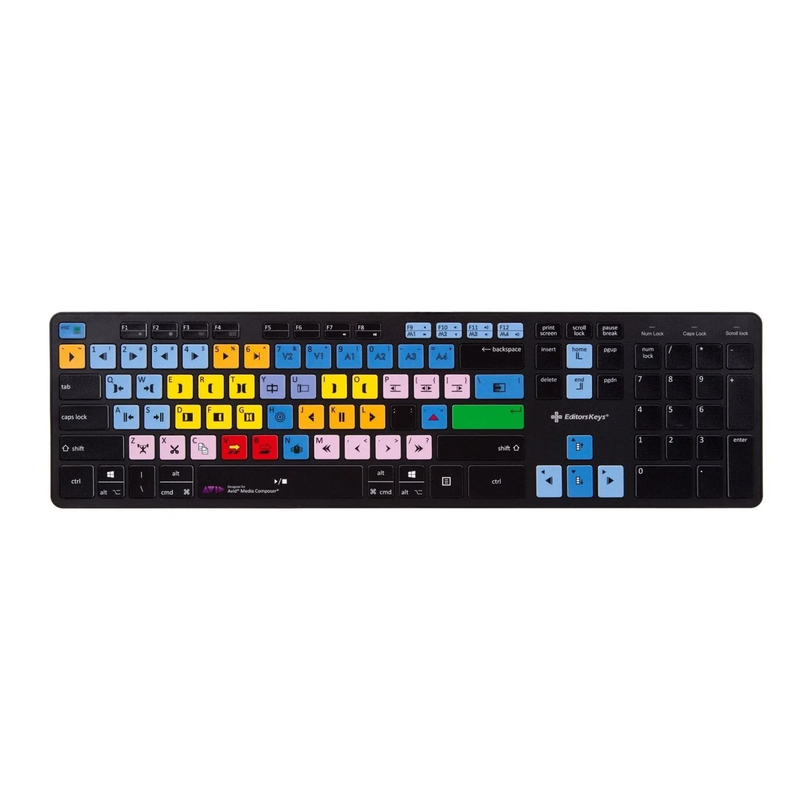 Avid Media Composer Keyboard - Slimline Wired/Wireless