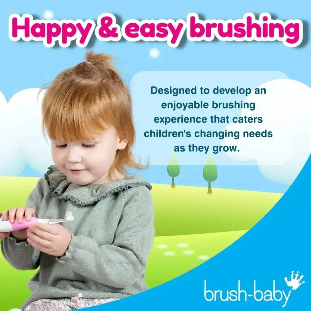 BabySonic® Pink Electric Toothbrush for Toddlers