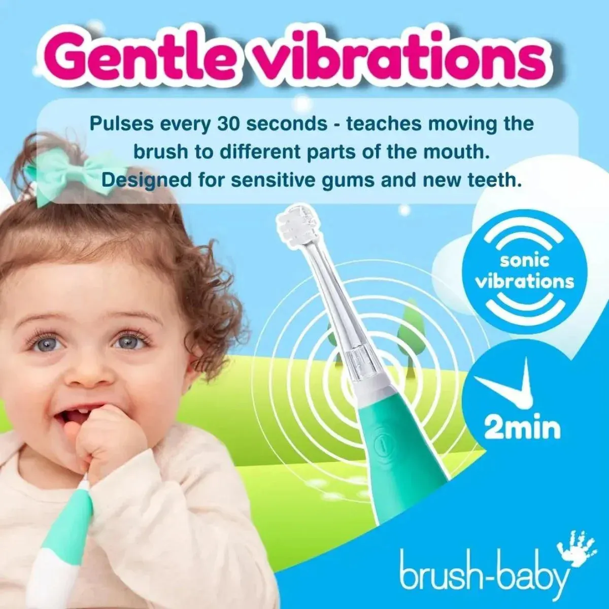 BabySonic® Teal Electric Toothbrush for Toddlers