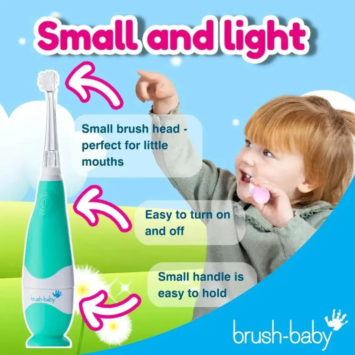 BabySonic® Teal Electric Toothbrush for Toddlers