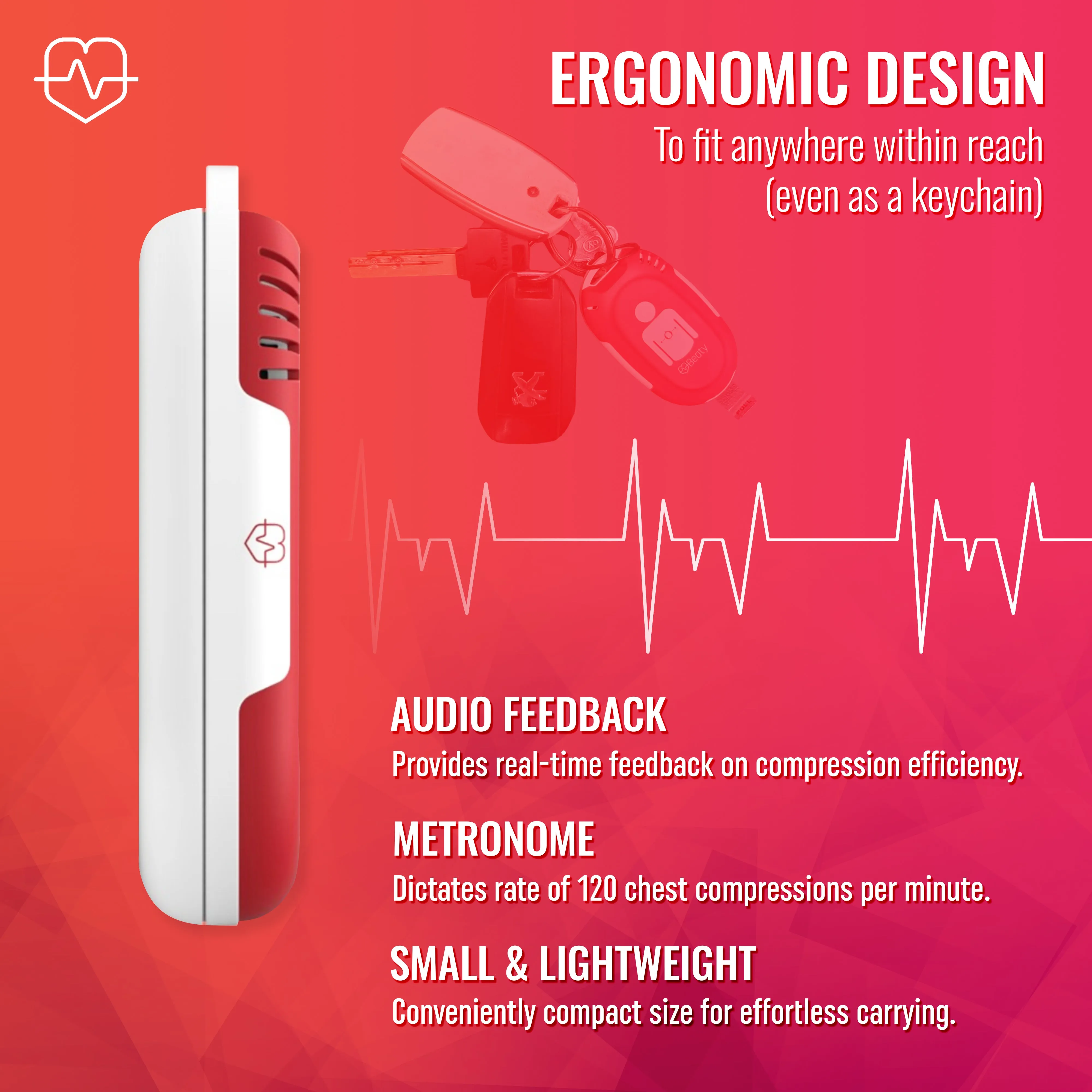 Beaty CPR Feedback Device V2 Red