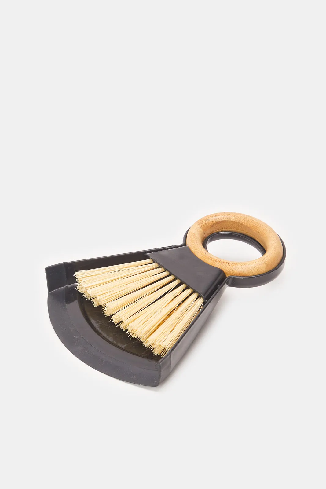 Black Desktop Brush And Dustpan Set (2 Piece)