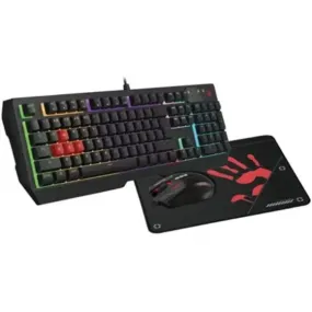 Bloody B1700 NEON Gaming Desktop Keyboard Mouse - Black