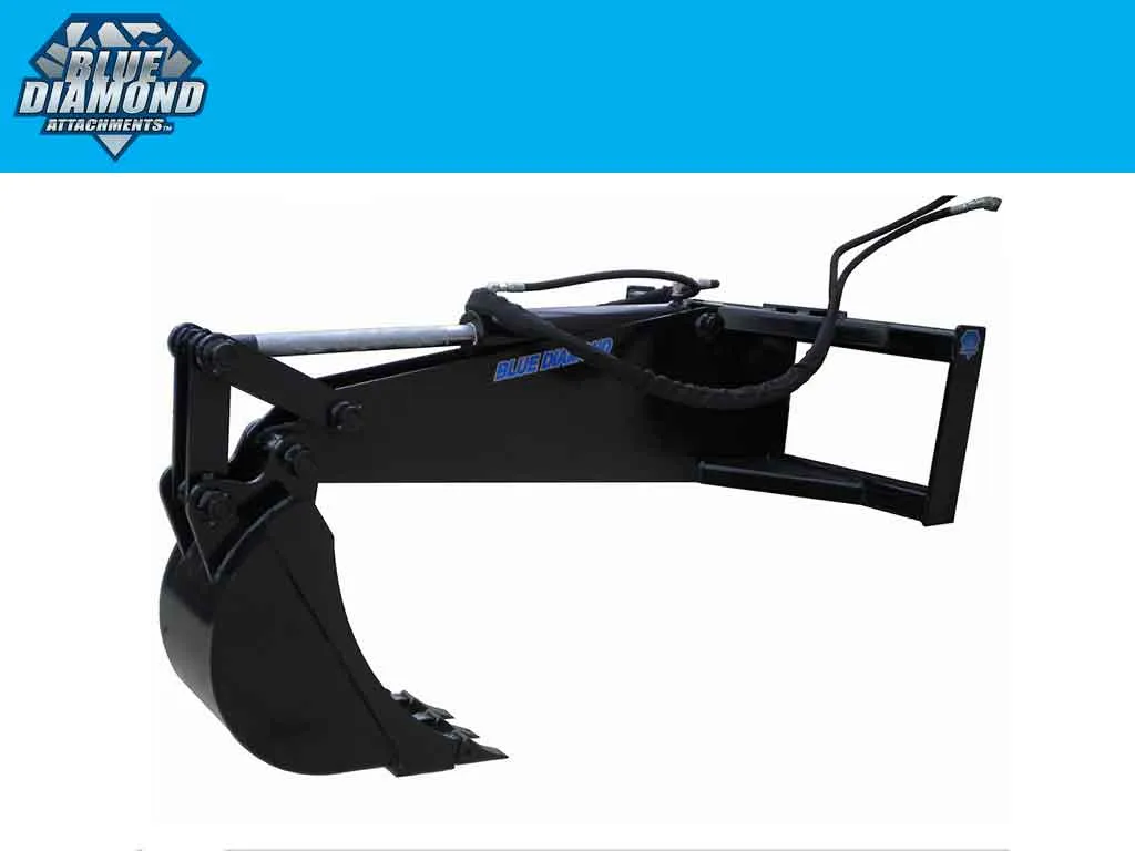 BLUE DIAMOND backhoe attachment for skid steer loader