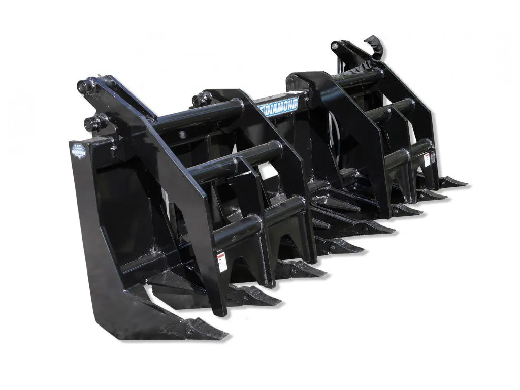 BLUE DIAMOND severe duty grapple rake for skid steers