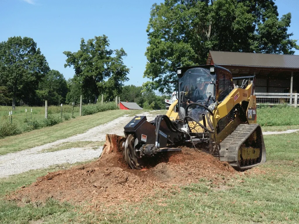 BLUE DIAMOND swing arm stump grinder for skid steer