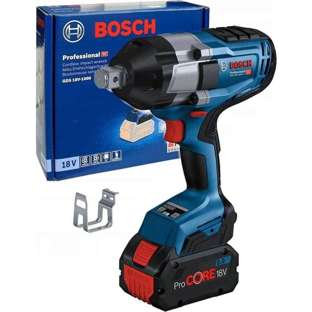 Bosch GDS 18V-1000 Cordless Impact Wrench 1000Nm 18V BiTurbo (Bare) [06019J83L1]