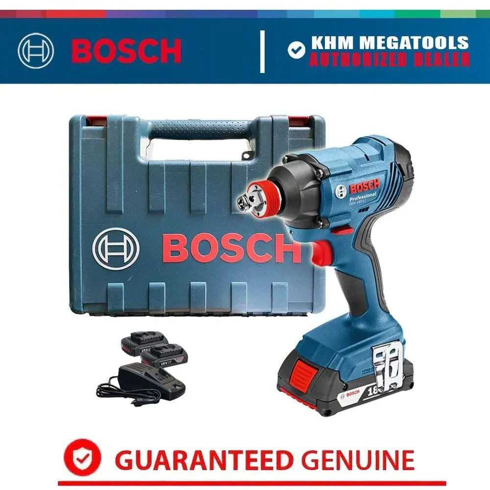 Bosch GDX 180-Li 2in1 Cordless Impact Driver / Impact Wrench 1/2" Drive 180Nm 18V [Kit]