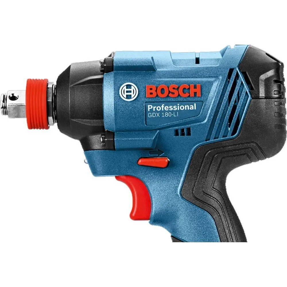 Bosch GDX 180-Li 2in1 Cordless Impact Driver / Impact Wrench 1/2" Drive 180Nm 18V [Kit]