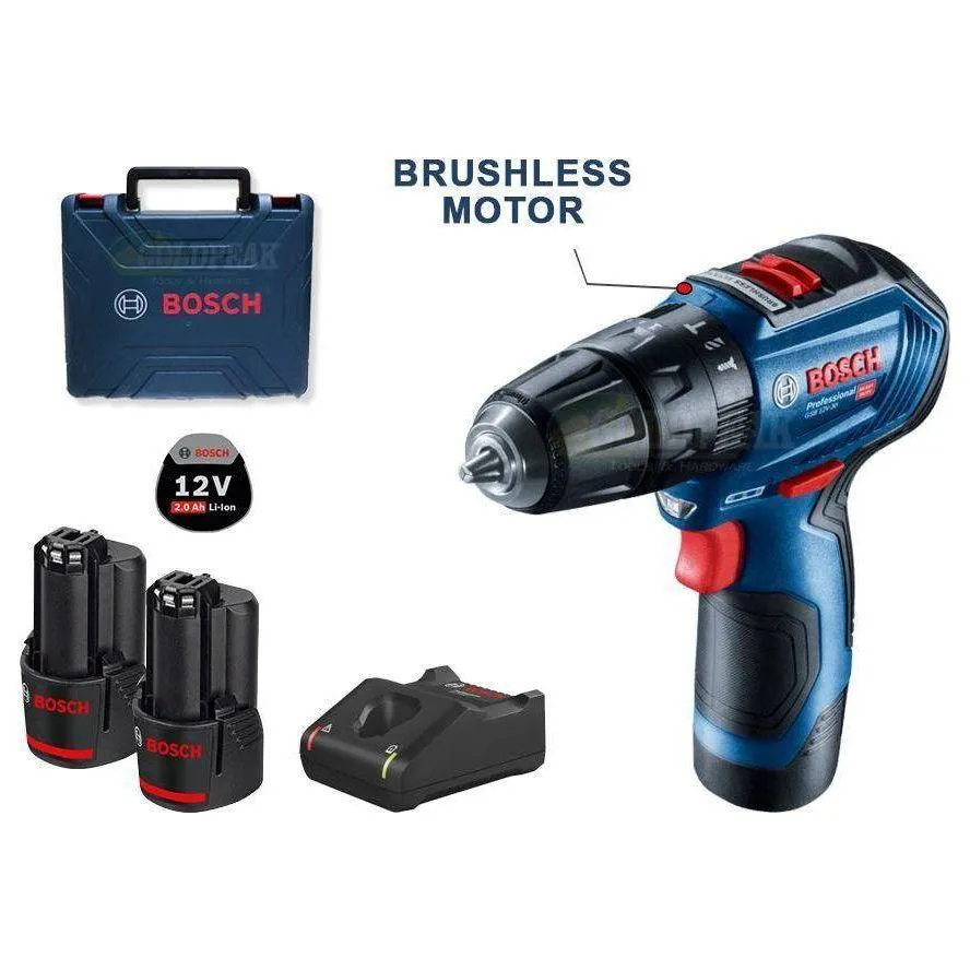 Bosch GSB 12V-30 Cordless Brushless Impact Drill - Driver 10mm (3/8") 12V