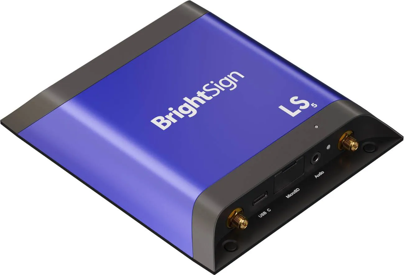 BrightSign LS425 HTLM 5 Player. Ideal for Looping Video.