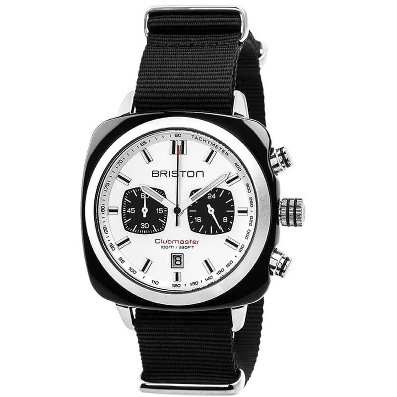 Briston Black Clubmaster Sport Nylon Chronograph Briston Watch 117142.SA.BS.2.NB