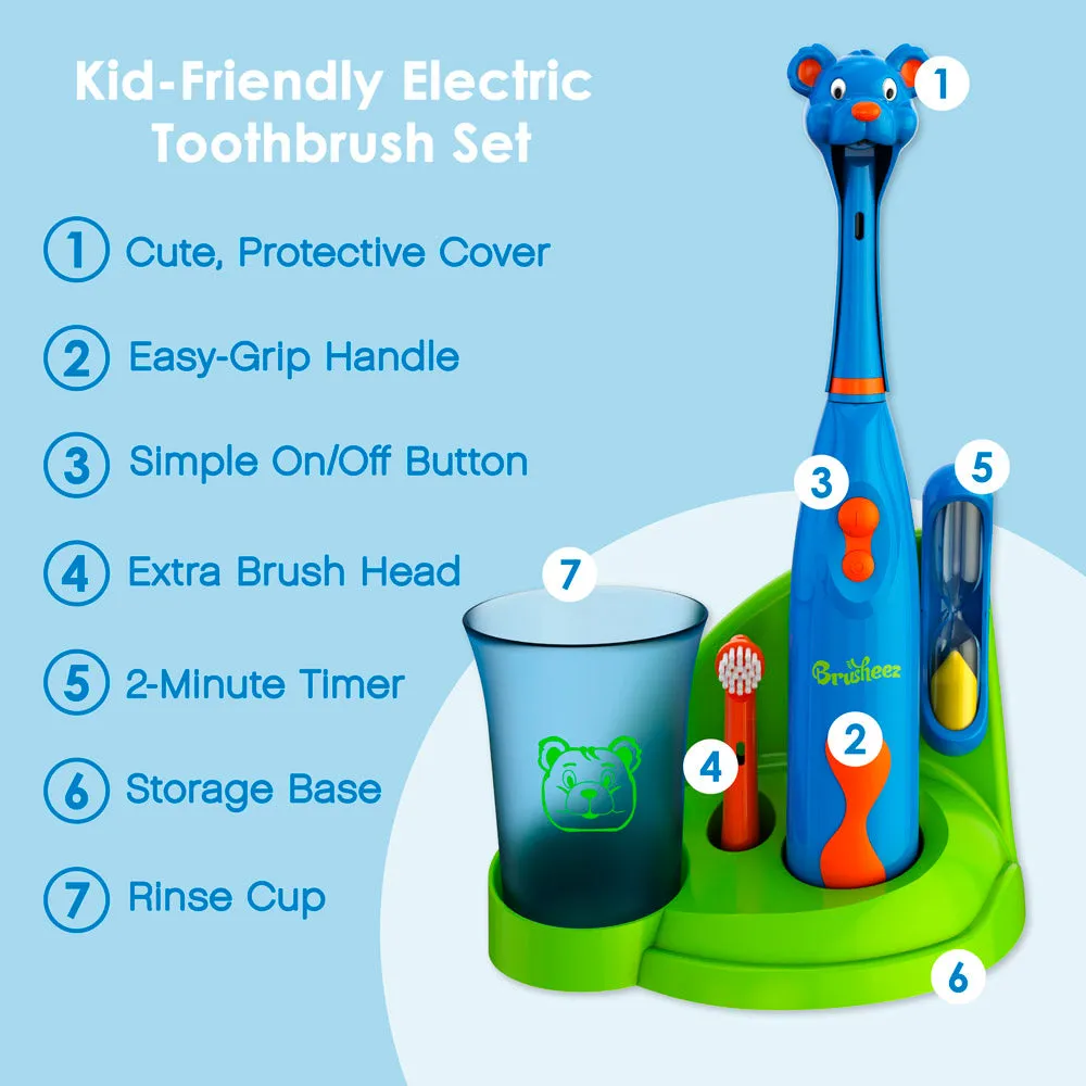 Brusheez® Kids’ Electric Toothbrush Set - Buddy the Bear